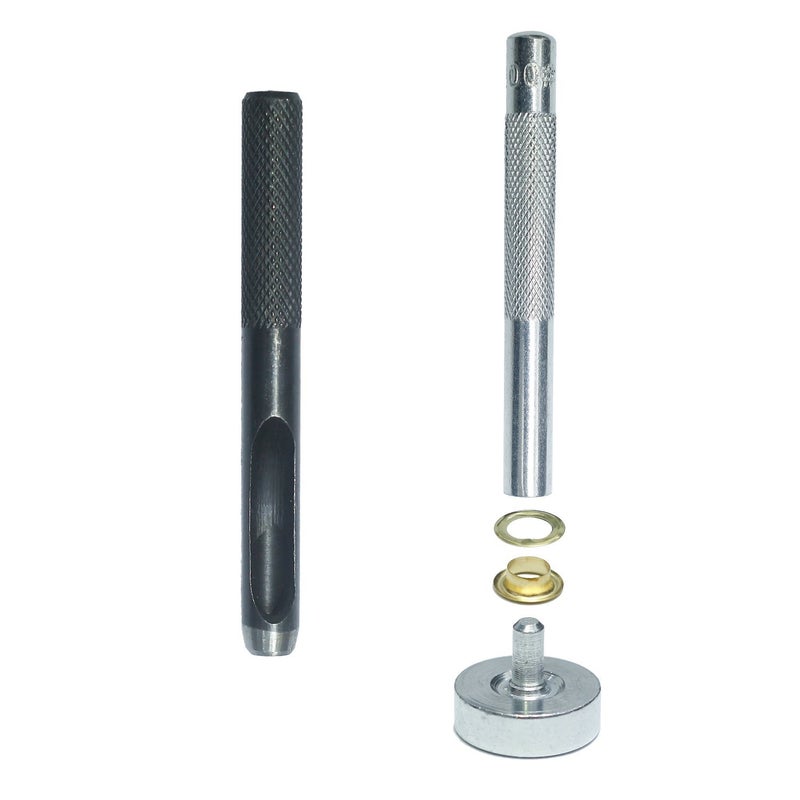 INNETOC 400 Sets 4 Color Brass Grommet Eyelets Kit Tool 6mm 1/4" Inside Diameter with Setting Tool Canvas Clothes Leather Self Backing Tool - Image 4